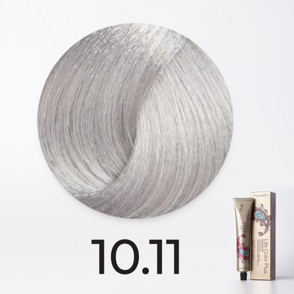 Ammonia cream color 10.11 platinum blonde intense ash Life Color Plus Farmavita 100 ml