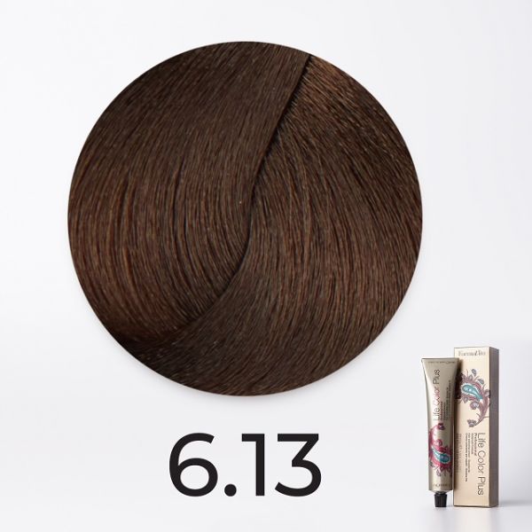 Ammonia cream-paint 6.13 dark blond beige Life Color Plus Farmavita 100 ml