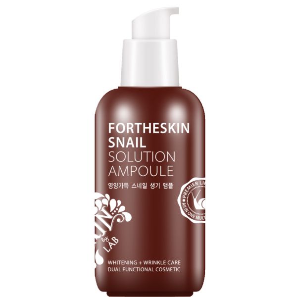 FORTHESKIN Facial Serum SNAIL MUCIN SNAIL SOLUTION AMPOULE 100 ml