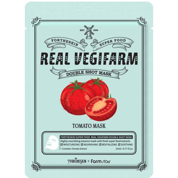 FORTHESKIN Fabric face mask TOMATO 23 ml