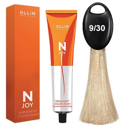 Permanent cream color 9/30 blond golden OLLIN N-JOY 100 ml