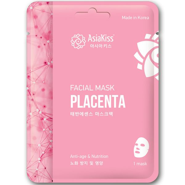 AsiaKiss Fabric face mask PLACENTA EXTRACT Facial Mask Placenta 25 g