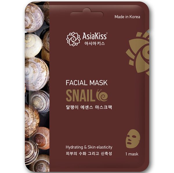 AsiaKiss Fabric face mask SNAIL MUCIN Facial Mask Snail 25 g