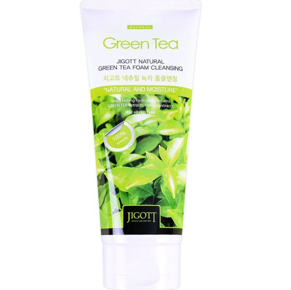 JIGOTT Cleansing foam GREEN TEA Natural GREEN TEA Foam Cleansing 180 ml