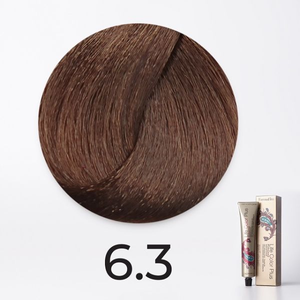 Ammonia cream-paint 6.3 dark golden blonde Life Color Plus Farmavita 100 ml