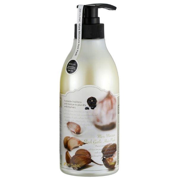 Moisturizing hair mask BLACK GARLIC More Moisture Black Garlic Hair Pack 3W CLINIC 500 ml