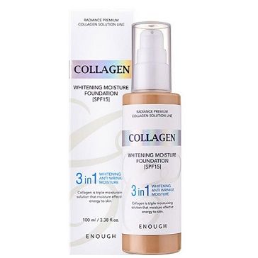 ENOUGH Face cream BRIGHTENING Collagen Whitening Moisture Foundation SPF15 (13) 100 ml