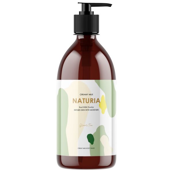 NATURIA Shower Gel GREEN TEA NATURIA Creamy Milk Body Wash - Green tea Evas 750 ml