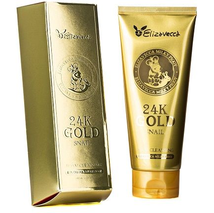 Foam for washing SNAIL MUCIN/GOLD 24K Gold Snail Cleansing Foam Elizavecca 180 ml