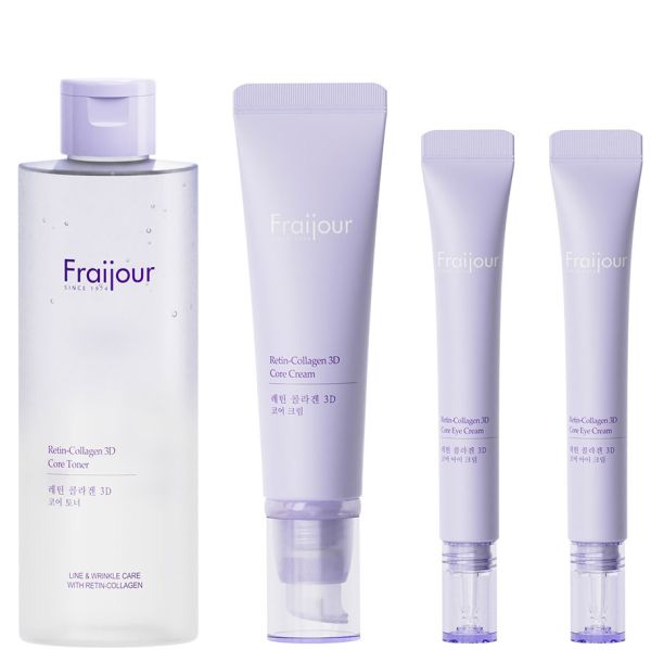 Fraijour COLLAGEN/RETINOL Set Retin Collagen 3D Core Gift Set Evas 250 ml/50 ml/15 ml*2 pcs