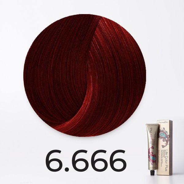 Ammonia cream paint 6.666 dark carmine red Life Color Plus Farmavita 100 ml