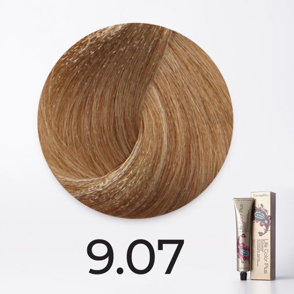 Ammonia cream color 9.07 very cool blonde Life Color Plus Farmavita 100 ml