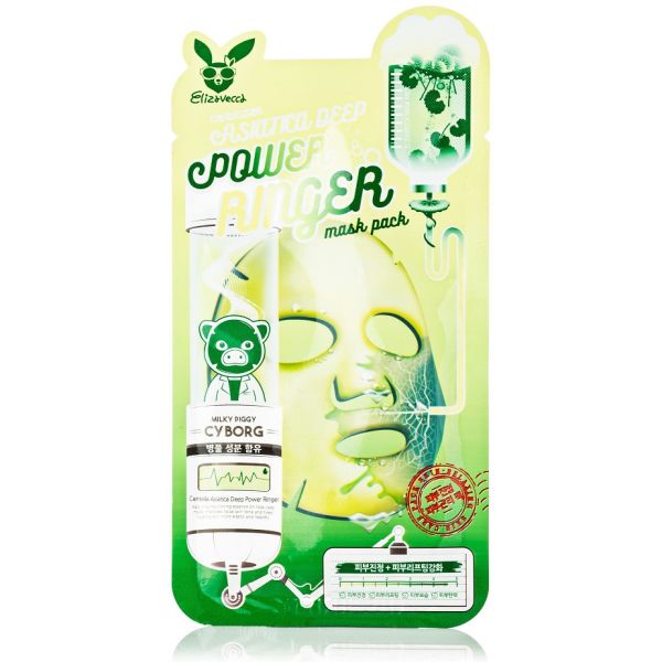 Fabric face mask CENTELLA Centella Asiatica Deep Power Ringer Mask Pack Elizavecca 1 pc