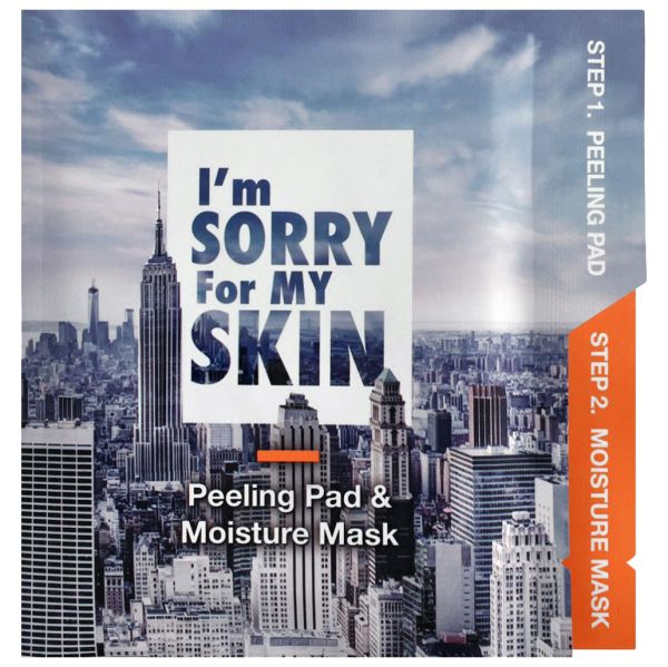 I`M SORRY FOR MY SKIN Mask and peeling pad for face MOISTURIZING Peeling Pad & Moisture Mask 1 pc*7 ml, 1 pc*15 ml