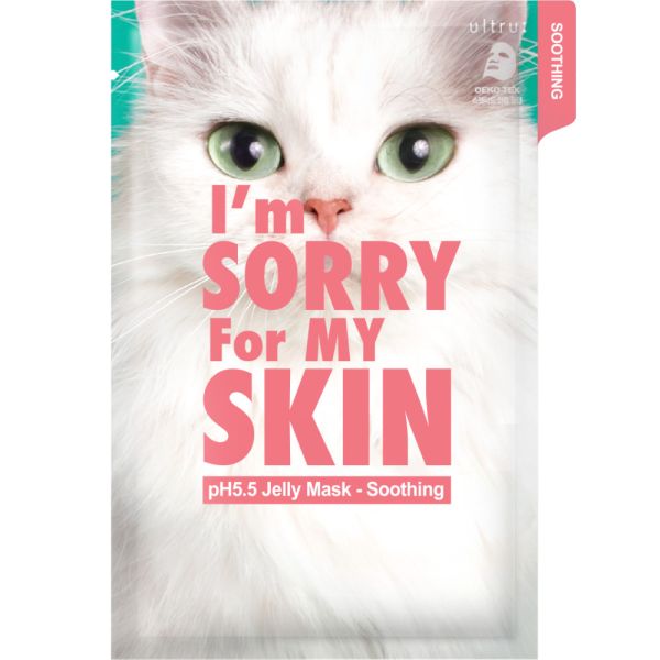 I`M SORRY FOR MY SKIN Fabric face mask SOOTHING pH5.5 Jelly Mask Soothing