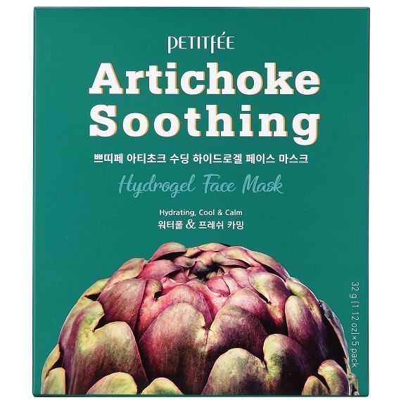 Hydrogel face mask ARTICHOKE Artichoke Soothing Hydrogel Face Mask Petitfee & Koelf 1 pc