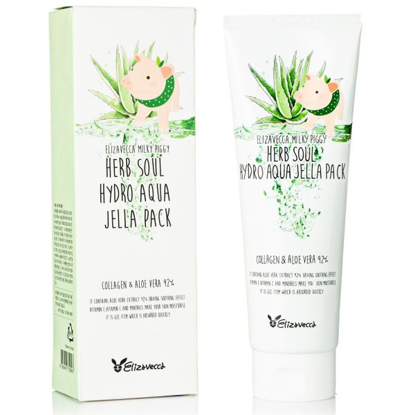 Face mask HYDRATION/ALOE Milky Piggy Herb Soul Hydro Aqua Jella Pack Elizavecca 250 ml