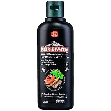 Kokliang Sulfate-free natural herbal conditioner for dark hair 200 ml