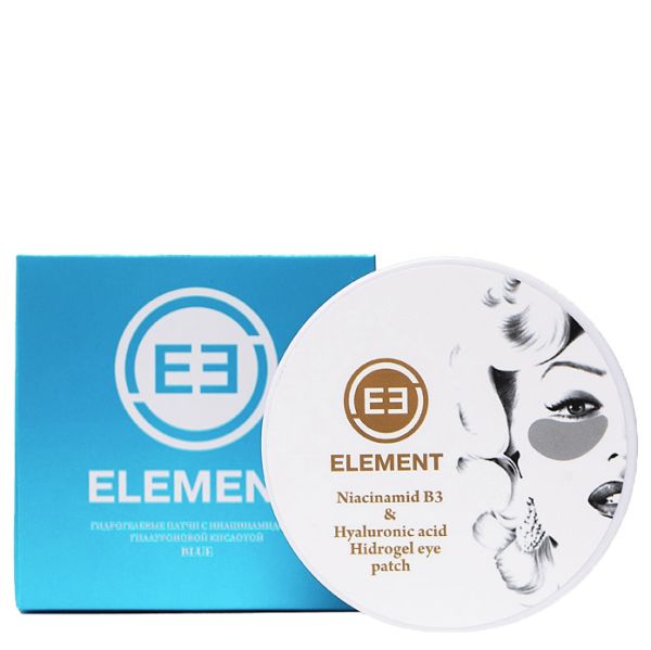 ELEMENT Hydrogel eye patches NIACINAMIDE and HYALURONIC ACID Blue 60 pcs