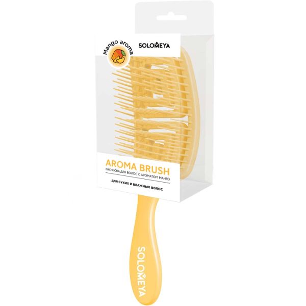 SOLOMEYA Comb for dry and wet hair MANGO FRAGRANCE