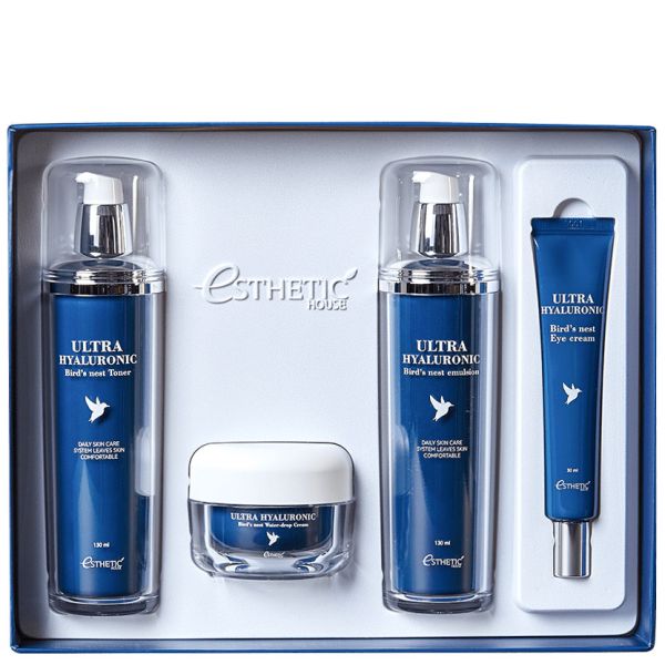 SWALLOW/HYALURON SET for face Ultra Hyaluronic acid Bird's nest skin care set Esthetic House