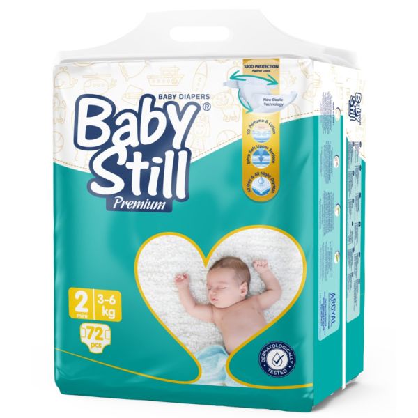 BABY STILL Baby diapers MINI 3-6 kg (2) large package, 72 pcs