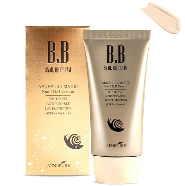 EKEL BB anti-aging face cream SNAIL MUCIN / GOLD SPF 50+/PA+++ 50 ml