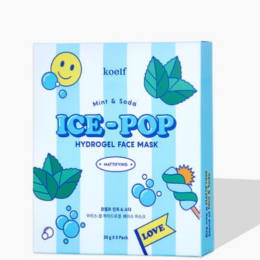 KOELF Hydrogel face mask MINT/SODA Mint & Soda Ice-Pop Hydrogel Face Mask