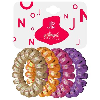 Hair springs assorted Simple Scrunchies J:ON 4 pieces